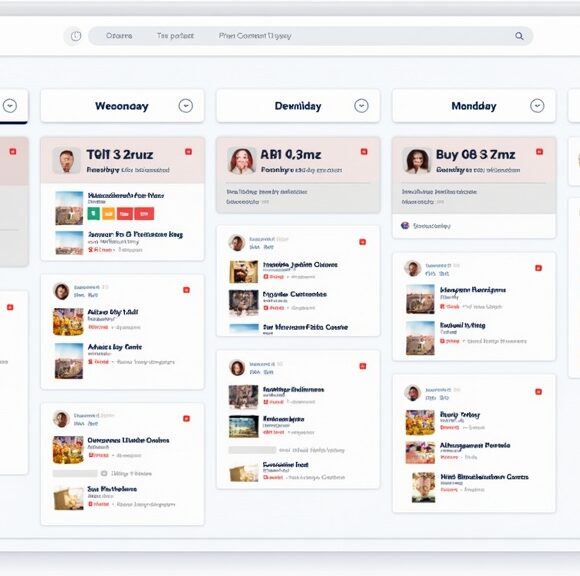 social media content calendar