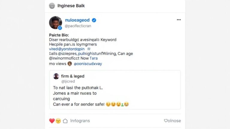 Instagram bio optimization