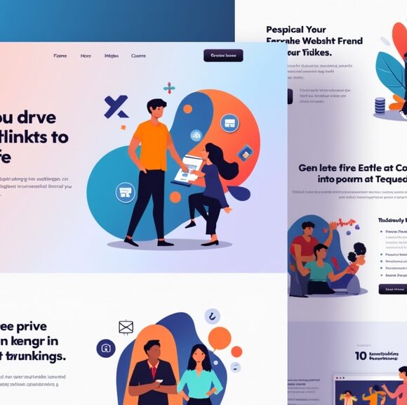 landing page aesthetics