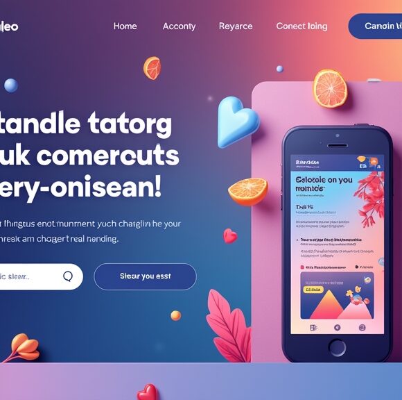 landing page aesthetics