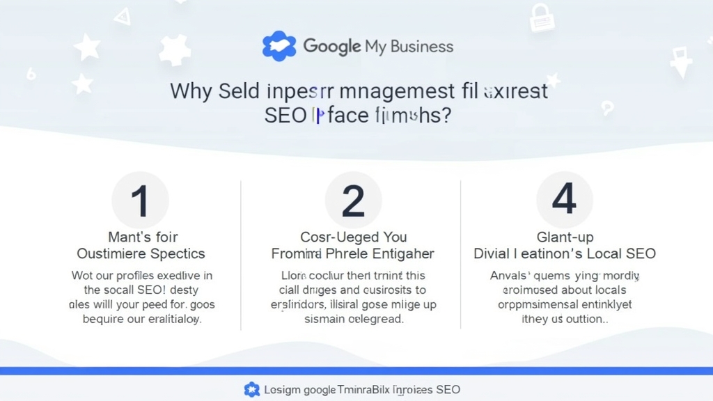 Google My Business Profile Optimization: Boost Local SEO Google My Business Profile Optimization: Boost Local SEO